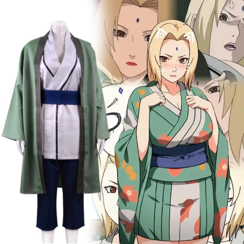 Tsunade Cosplay Naruto Costume Anime Role Play Halloween Party Stage Performance
