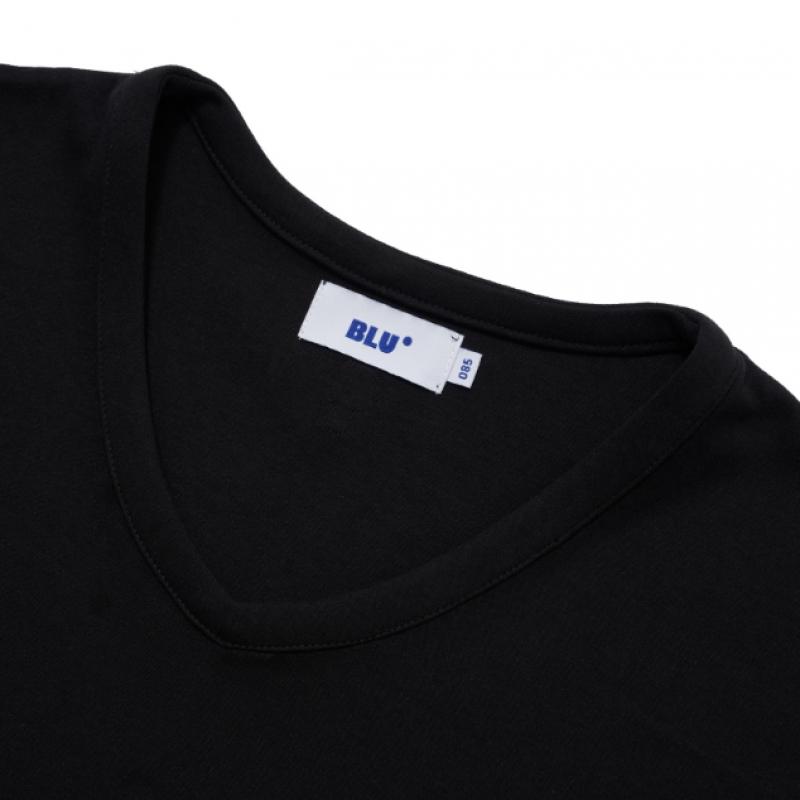 Blu Dot ShorT SleeVe V Neck T shirT Bk