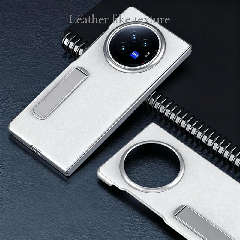 ESCASE Hülle für Vivo X Fold 6 Leder-Rückseite Hülle für VIVO X FOLD 6