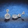 1 Pair Stud Earrings White Cubic Zirconia Stones Ear Studs High Transparency Women Earrings Temperament Versatile Jewelry Gift