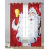 Jultomten Gåva Julgran Sovrum Voilegardin Fönsterbehandling Draperier Tyllgardiner för Vardagsrum Skira Gardiner