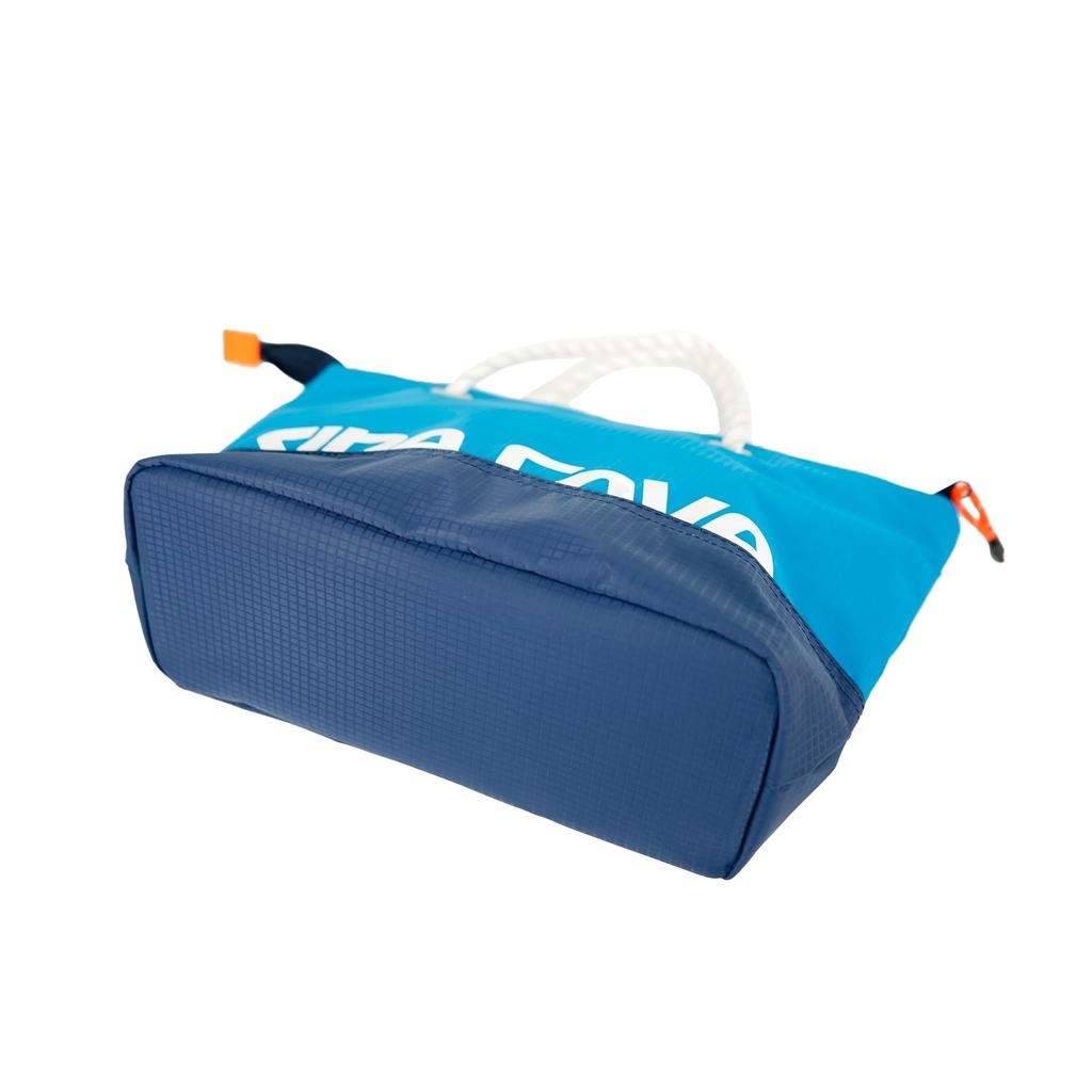 Tote bag for men and women polyester ripstop water repellent zipper specification 23277040 F [Shinakoba] 100% (Blue)