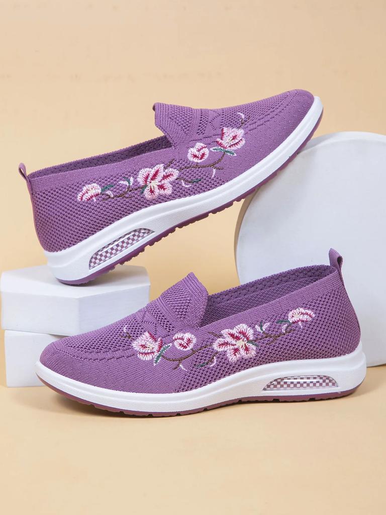 Spring new women's sports shoes, fashionable, breathable, lightweight, non-slip, wear-resistant, casual sports shoes, flat shoes