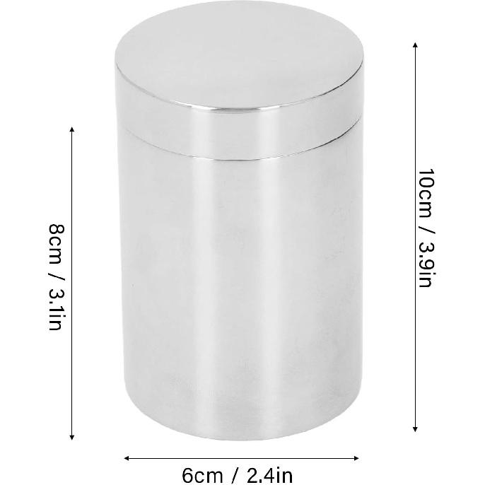 Kleine Blechdose, 304 Edelstahl 14oz Behälter für Kaffee Tee Süßigkeiten, Teedosen für losen Tee Aufbewahrung mit luftdichten Deckeln zur Aufbewahrung von losem Tee