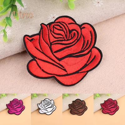 Lachepper Rosen-Abzeichen zum Aufbügeln, Dekoration, Blumentasche, Hut, Applikation, Kleidungszubehör, Zubehör