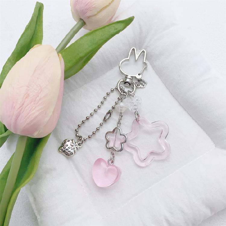 Vibrant Five Point Keychain Charm Easy Clip Feature Sturdy Alloy Keyring Accessory For Convenient Portability
