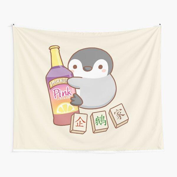 Cartoon Pinguin Wandteppich Lustiger Tier-Wandteppich Wandbehang Kinder Niedlicher Tier-Wandteppich Kunstdekor für Schlafzimmer Wohnzimmer