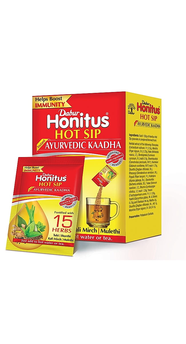 

Dabur Honitus Hot Sip 7 sachet pack