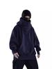 2024 Herbst Hoodie mit Samtfutter und gestapeltem Kragen: Trendig Unisex Lässig Lockere Passform