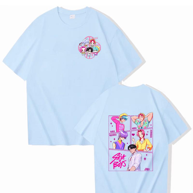 16 Colors Movie KPop Demon Hunters Saja Boys Graphic Tshirts Men Women Korean Fashion Trend Streetwear Unisex Casual T-shirt
