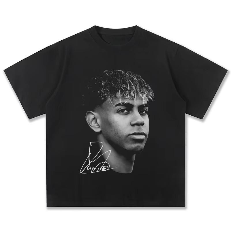 American Hip Hop 2026 New Yamal American Retro Cotton Crew Neck TShirt Unisexs and Womens Retro Fashion Short Sleeve Top