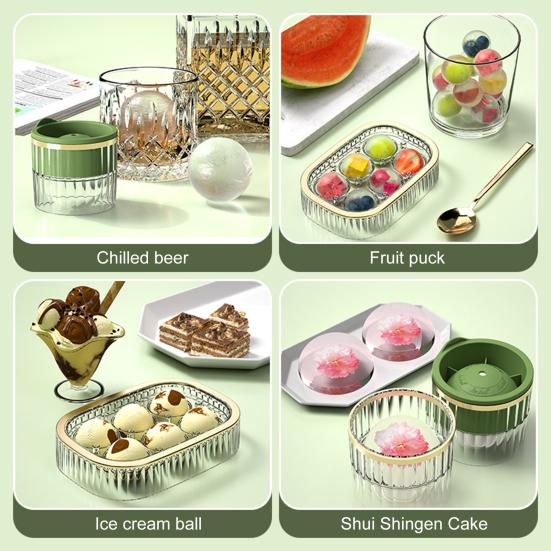 Forma do lodu do whiskey, duża okrągła, forma do hokeja na lodzie, szybkie zamrażanie