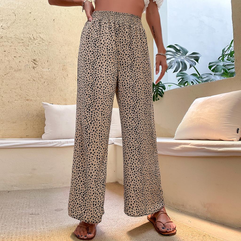 Women's Black Wide Leg Cropped Pants
