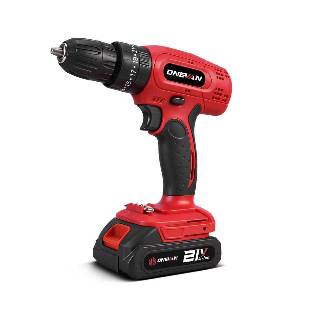 ONEVAN 25+3 Torque Electric Impact Drill Multifunctional 2 Gears Cordless Hammer Drill Power Tool For Makita 18V Battery Pin