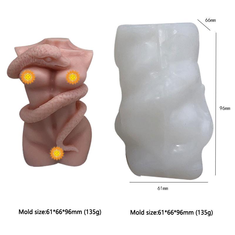

Сделай сам Женское тело Змея Свеча Силиконовая форма Греческая мифология Человек Животное Форма Статуя Мыло Гипс Смола Форма для кубиков льда Домашний декор
