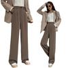 Loose Wide Leg Pants Women Office High Waist Pants Ins Baggy Suit Pants  Business