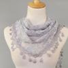 Fashionable Neckerchief Hollow Rose Scarf Lace Scarf