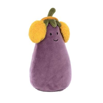 Jellycat Fun Food Series Lively Aubergine Soothing Doll Plush Doll 16cm Tall