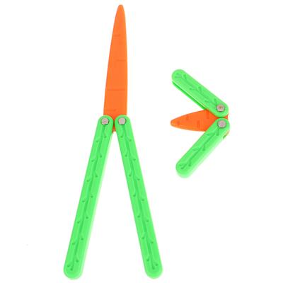 3D-Druck Schwerkraft Rettichmesser Mini Karottenmodell Push Card Dekompressionsspielzeug Studentenpreis Kognitives Kinderspielzeug