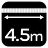 Pas mocujący z grzechotką 25 mm x 4.5 m, wytrzymujący 500 kg PES