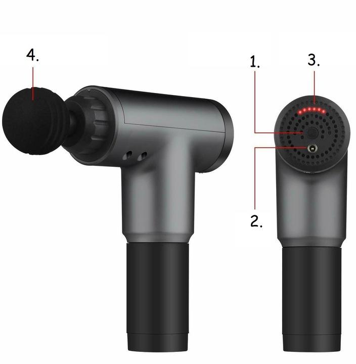 Pistolet Do Masażu Masażer Wibracyjny Masujący Massage Gun Pro Pleców