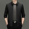 2025 High-End Men's Business Casual Non-Iron Jacket for Spring/Autumn - Middle-Aged Dad Style