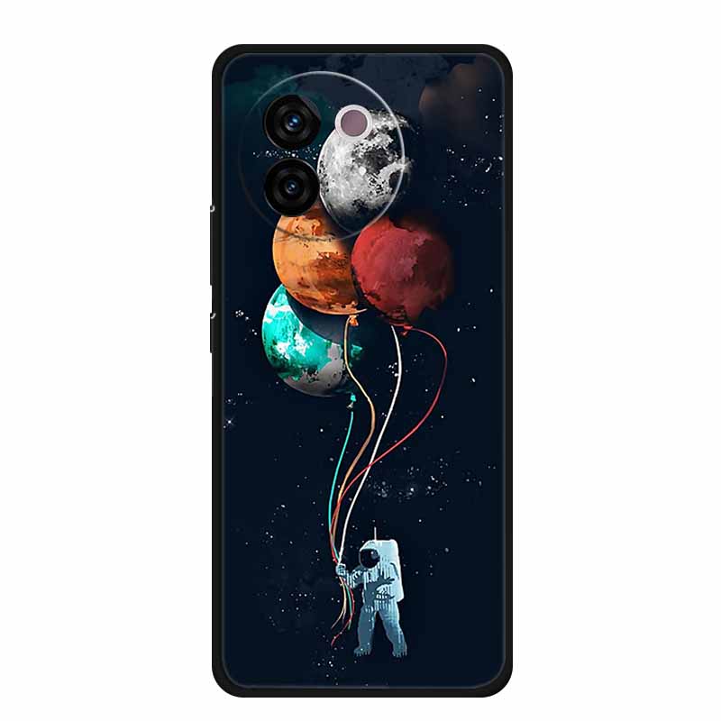 For Vivo V30e Case Popular Black Silicone Soft Back Cover Case For Vivo V30e Phone Case Cover V 30 e V 30e V30 e Coque Funda Bag