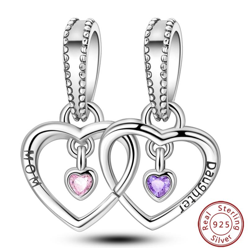 Copper Sincere Emotions Multiple Styles Heart-Shaped Romantic Charms Beads 3Mm Diy Fine Jewelry Making