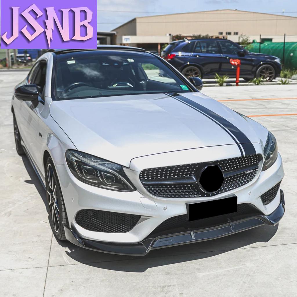Für Mercedes Benz C-Klasse W205 C205 2014 2015 2016 2017 2018 2019 2020 2021 Frontstoßstangenlippe Splitter Exterieur Zubehör BodyKits