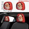 2Pcs Santa Claus Car Headrest Cover Universal Auto Seat Headcover  Gift for Car Lover