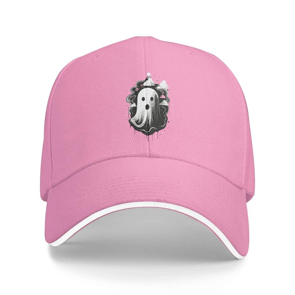Ghost Of Disapproval Sun Baseball Cap Summer Women Unisex Spooky Creepy Ghost Design Trucker Hat Breathable Casual Snapback Cap