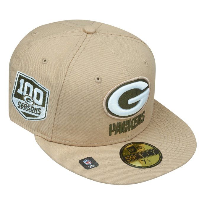 New Era 59Fifty Fitted Cap ANNIVERSARY NFL Teams beige rifle