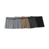 Autumn Women's European & American Style Fashion Skort: Versatile Waistband, Pleated Mini Skirt, Casual Wear.