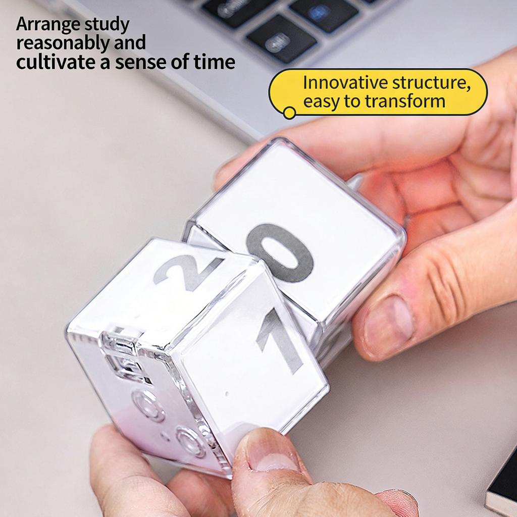 Portable Rechargeable Gravities Sensors Flipping Electronic Timer Cubes with 10 Presets For Home Kitchens And Outdoor Picnics