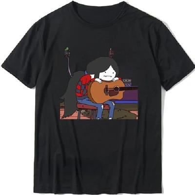 Čas na dobrodružství Anime tričko Marceline Upíří královna Živě v Cukrové krčmě Krátký rukáv Vtipný design Estetické Pánské Tumblr tričko