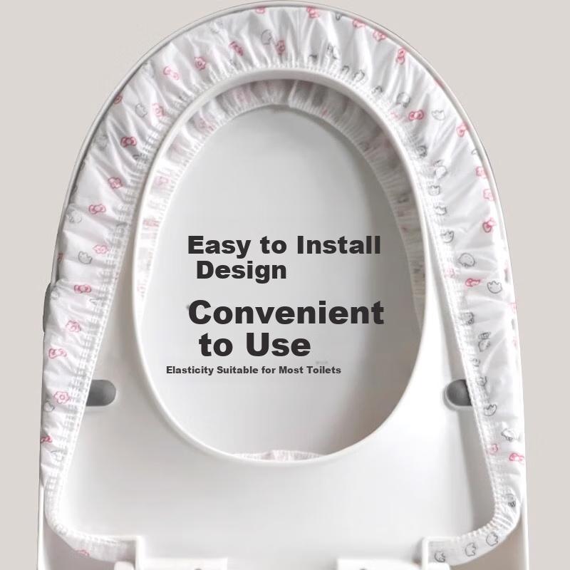 Disposable Toilet Seat Covers, Pack of 10, Essential for Travel And Business Trips, Clean And Hygienic, Individually Wrapped, Portable