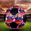 1PC Vintage Mbappé Moments Size 5 Soccer Ball PrahaIndoor Soccer Ball Colorful All Ages Machine Stitched PVC Competition Ready Durable High-Bounce