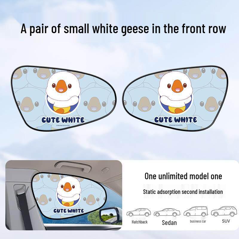 Car Window Sunshade Privacy Curtain with Electrostatic Adsorption for Sun Protection