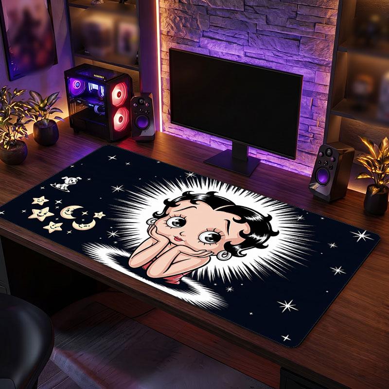 Big Mouse PadBetty Boop Extended Soft Desk Mat Gaming Office Computer Table Decor Mat