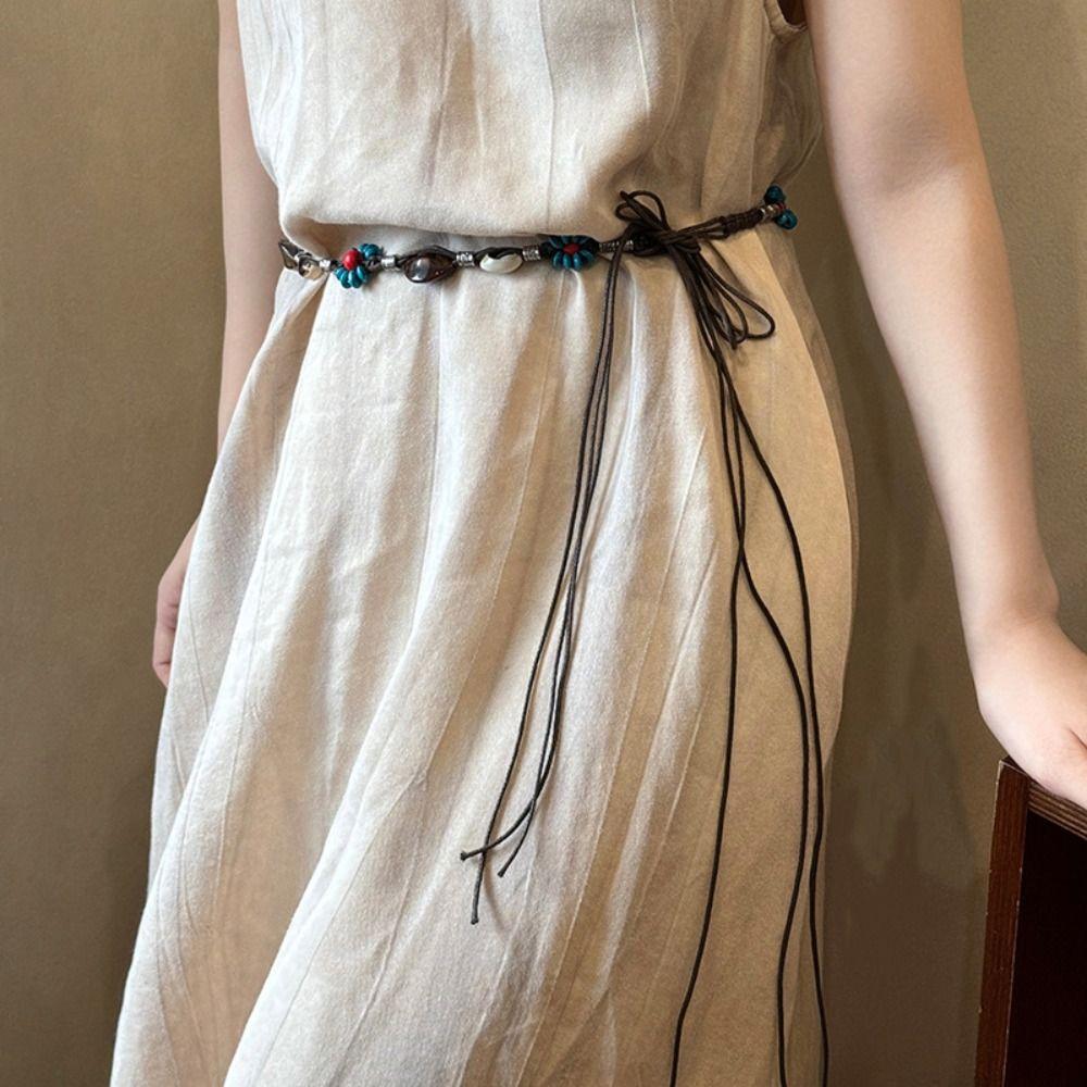 Butterfly Ethnic Style Belt Retro Women Woven Belt Vintage Bohemian Style Waist Chain  Female/Girls