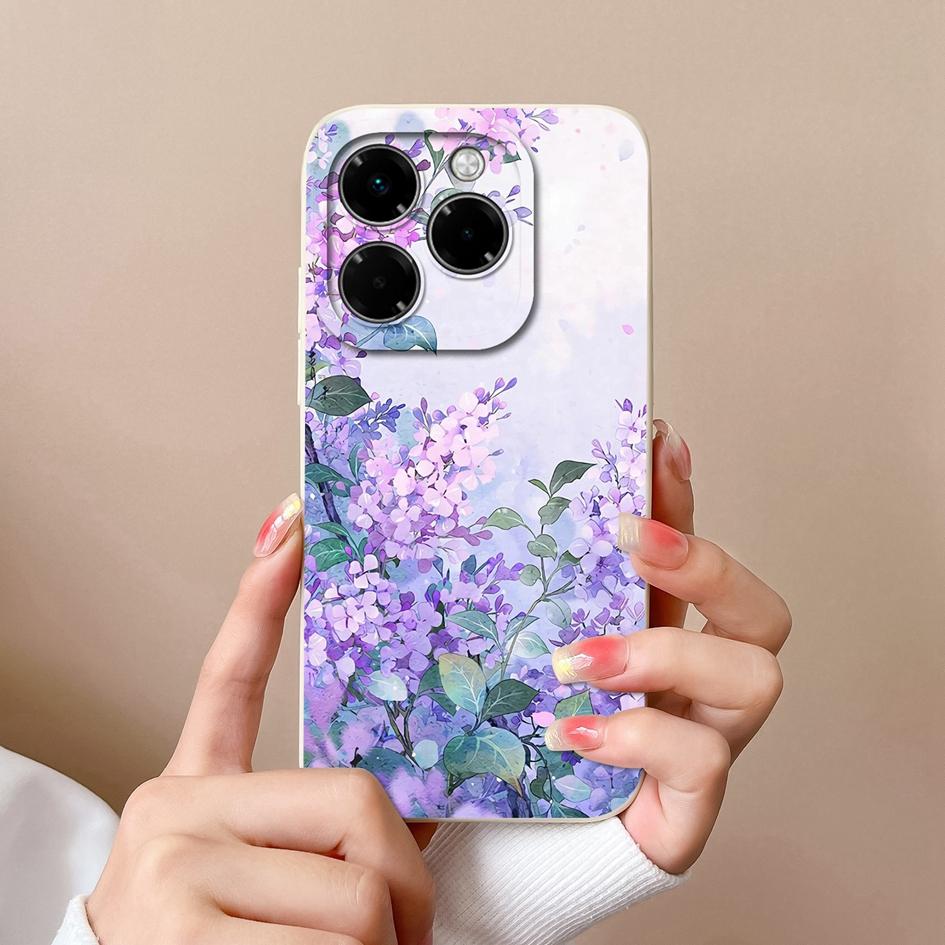 Pouzdro pro Infinix Hot 50 Pro Plus 50i Note 40X Smart 9 Zero 40 4G 5G Měkký kryt Malý květinový vzor Silikon Odolný protiskluzový Pro Infinix Nové pouzdro