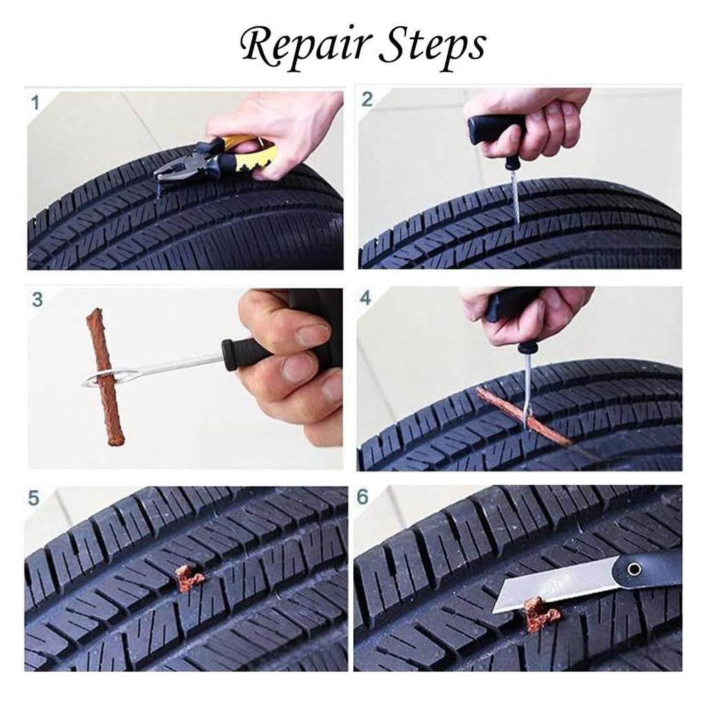 10/20/50pcs Used For Repairing Motorcycle And Car Tire Bursts Car Tire Repair Rubber Strips Universal Synthetic Rubber Strips