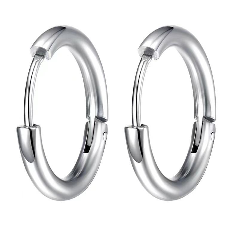 Long Hanging Crosses Leaves Pendants Hoops Woman Earrings Man Vintage Stainless Steel Hip Hop Ear Piercing Jewelry Accessories
