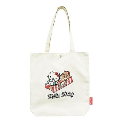 K Company Sanrio Charaktere Canvas-Tragetasche Hello x B35 x T8cm Tasche, Kitty, CHT5-KT, H36,5