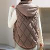 Navava Nc467 Diamond Quilted Hooded Vest