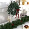 Christmas Wreath Decor Door Window Display Party Home Festive Decoration With Bell Deer House Butterfly Gold Acorn