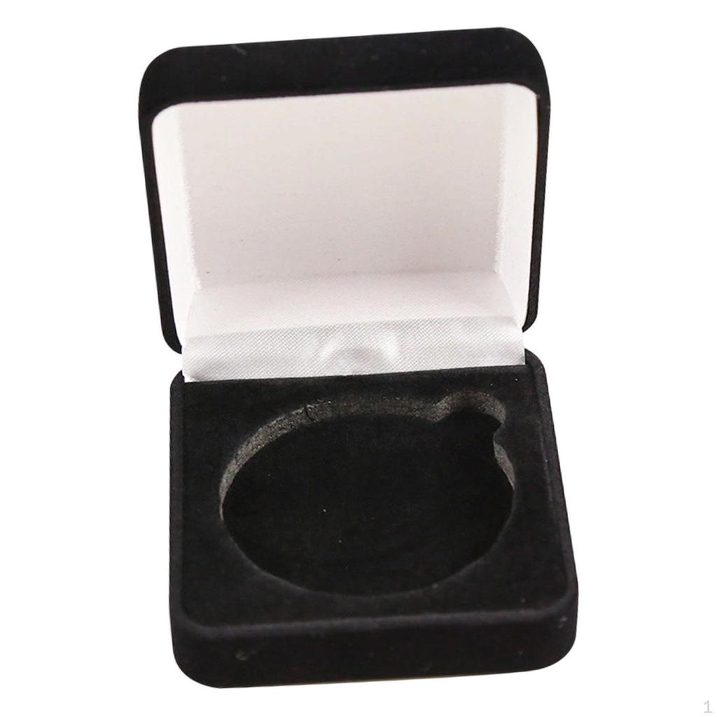 Challenge Coin Box Commemorative Holder Gift Organizer Velvet Presentation Display