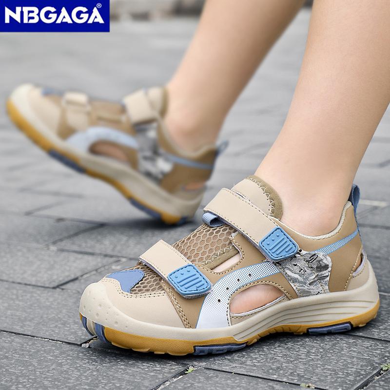 Atmungsaktive Sportsandalen für den Sommer für Kinder Jungen Outdoor Casual Strandschuhe Bequeme rutschfeste Kindermode-Sandalen