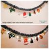 Christmas Ribbon Garland & Ornaments: Rattan, Leaves, Snowflakes & Tinsel for Decoration