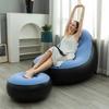 Simple Inflatable Leisure Bean Bag Sofa Lazy Sofa Set Outdoor Foldable Travel Fluffy Seat Tatami Footstool Bedroom Chair